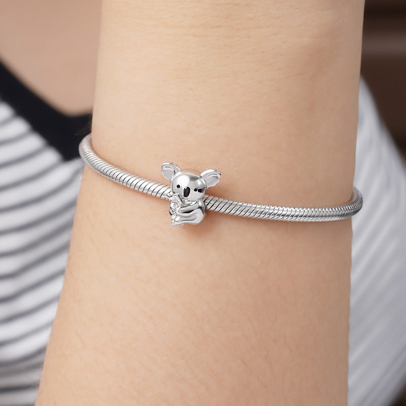 Koala on theTree Charm Bead Sterling Silver_3