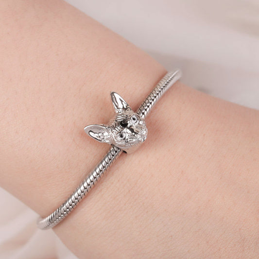 Gnoce "Another Beauty" Sphynx Charm Bead S925 Silver For Cat Lover_3
