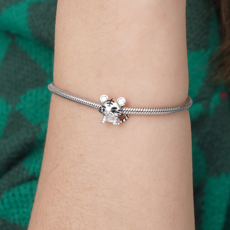 Tiger Baby Gift Charm Bead 925 Sterling Silver_3