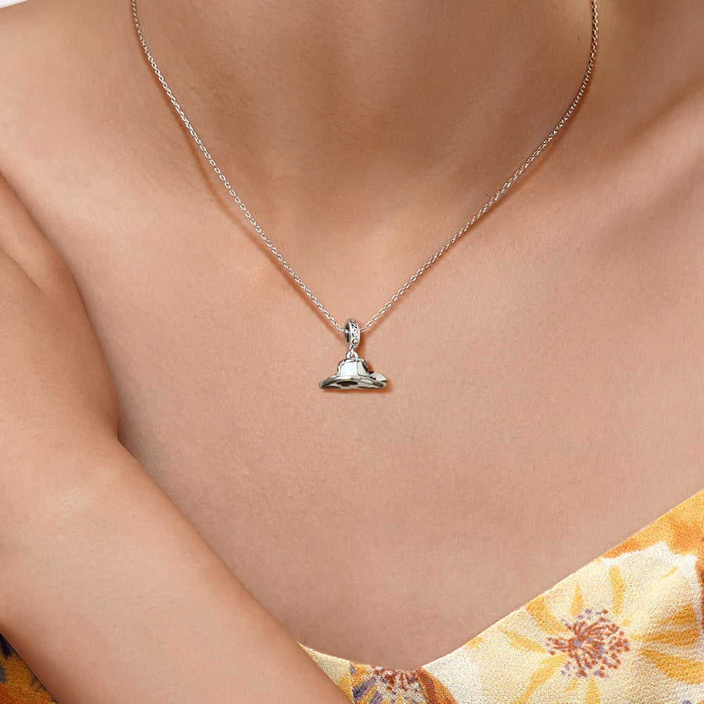 Gnoce Cowboy Hat Pendant Dangle Charm_7
