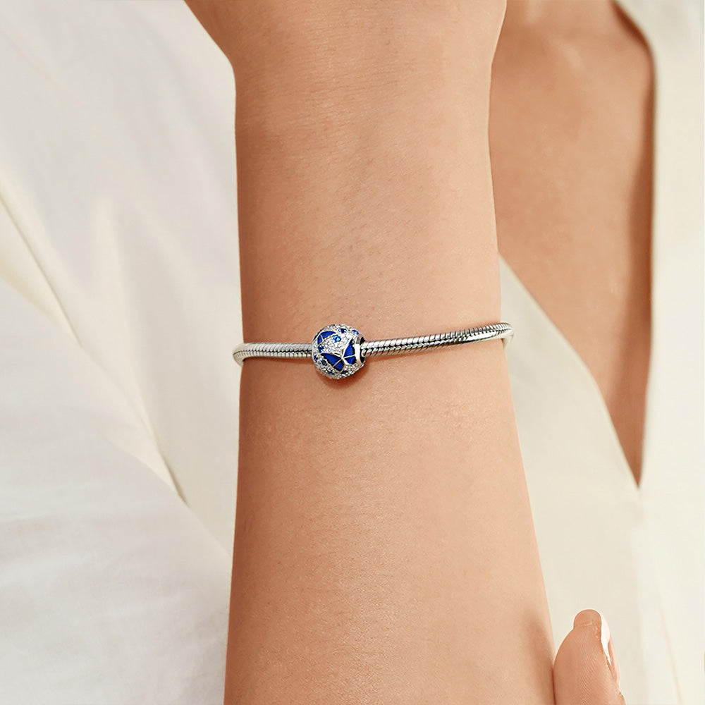 Gnoce Sparkling Blue Butterfly Love Charm_5