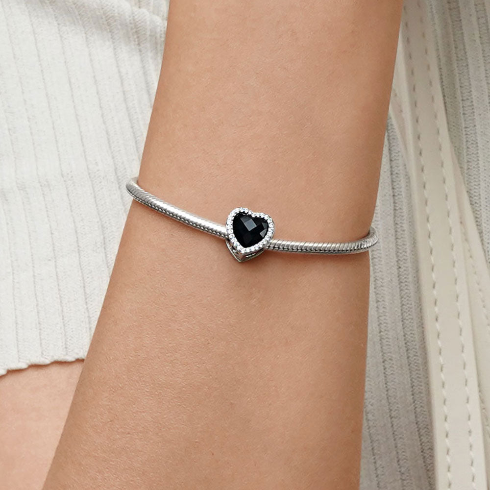 Gnoce Sparkling Til Death Love Heart Charm_5