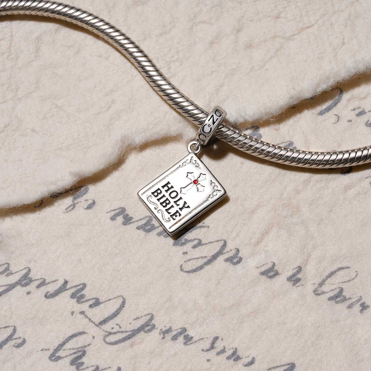 Gnoce Faithful Holy Bible Pendant Dangle Charm_3