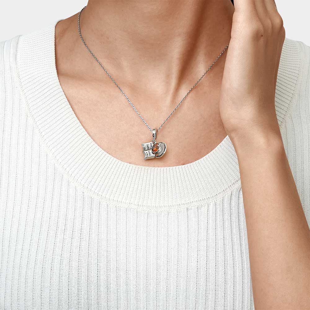 Gnoce Leisure Time Coffee Cup& Book Pendant Dangle Charm_7