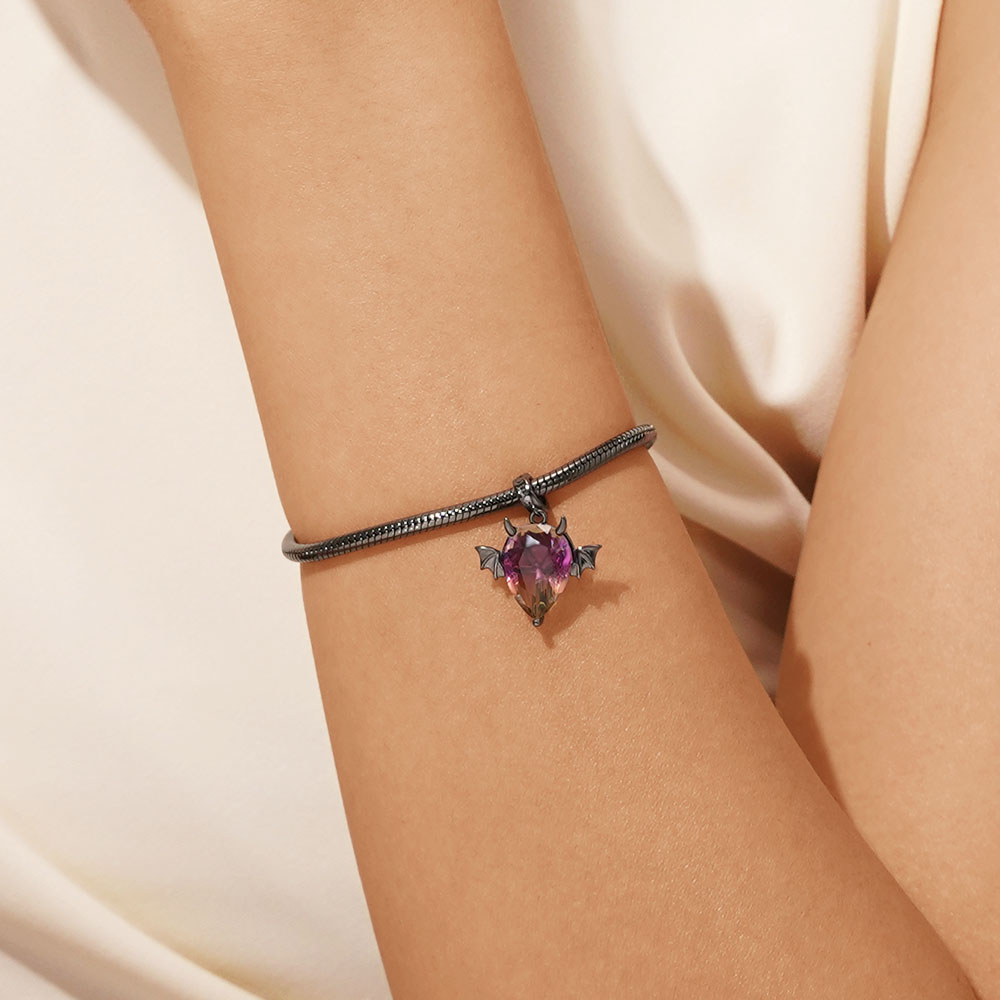 Gnoce Halloween Gradient Stone Devil Pendant Dangle Charm_5