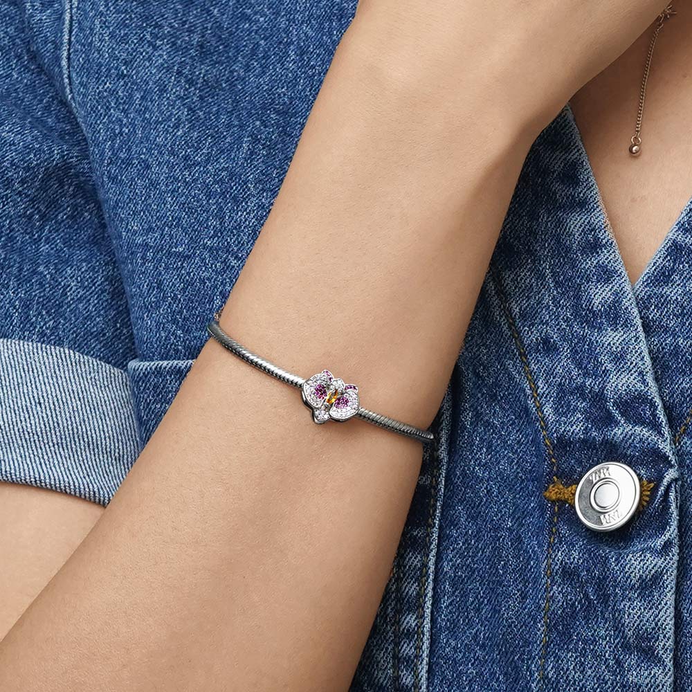 Gnoce Orchid Flower Charm_5