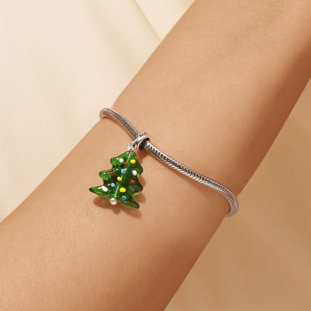 Gnoce Christmas Tree Pendant Dangle Charm_4