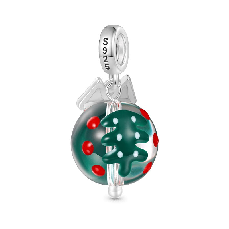 Gnoce Christmas Tree Forest Fox Pendant Dangle Charm_2