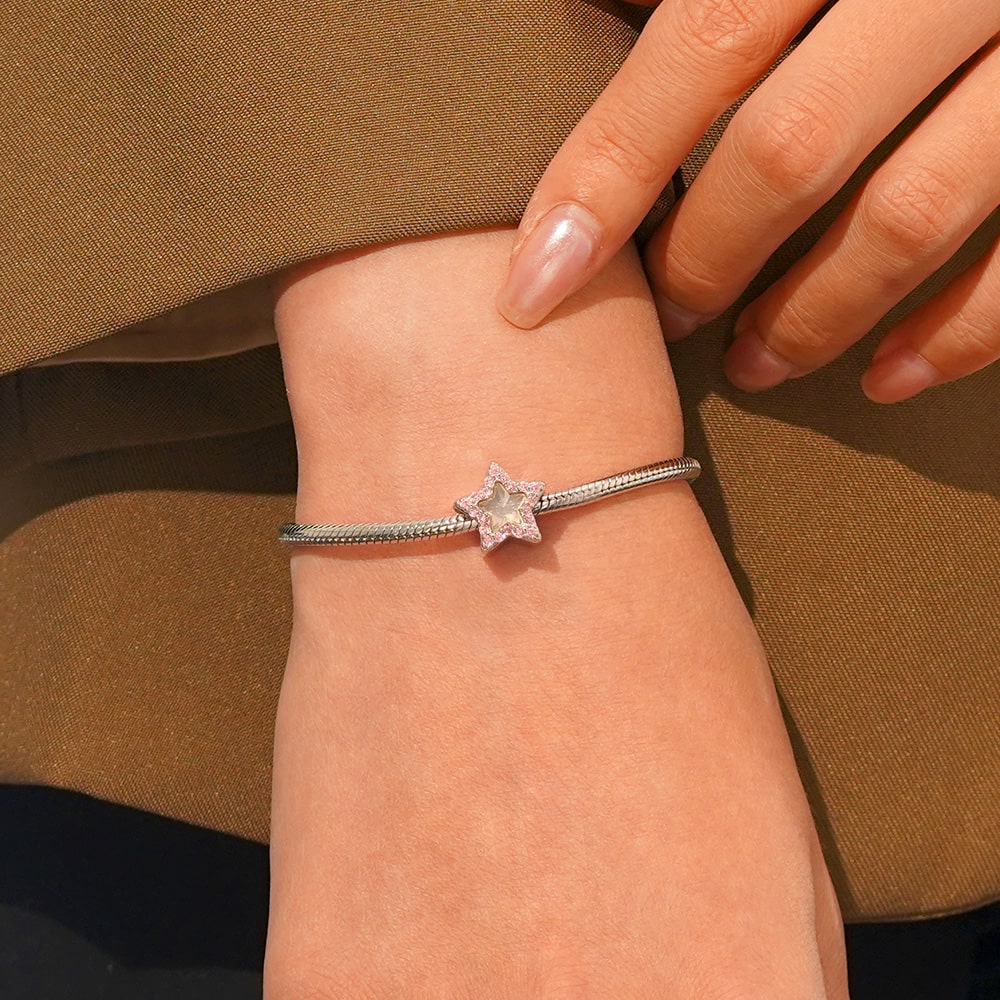 Gnoce Pink Star Color-changing Charm_6