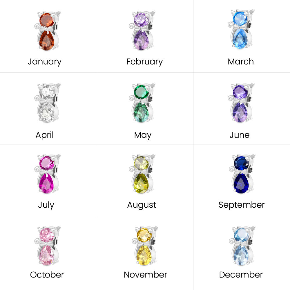 Gnoce Pet Cat Birthstone Charm_6