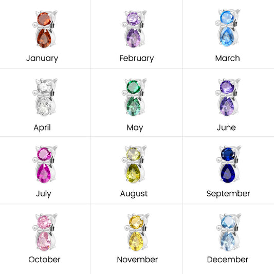 Gnoce Pet Cat Birthstone Charm_6
