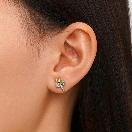 Gnoce Ice Cream Cone Stud Earrings_5