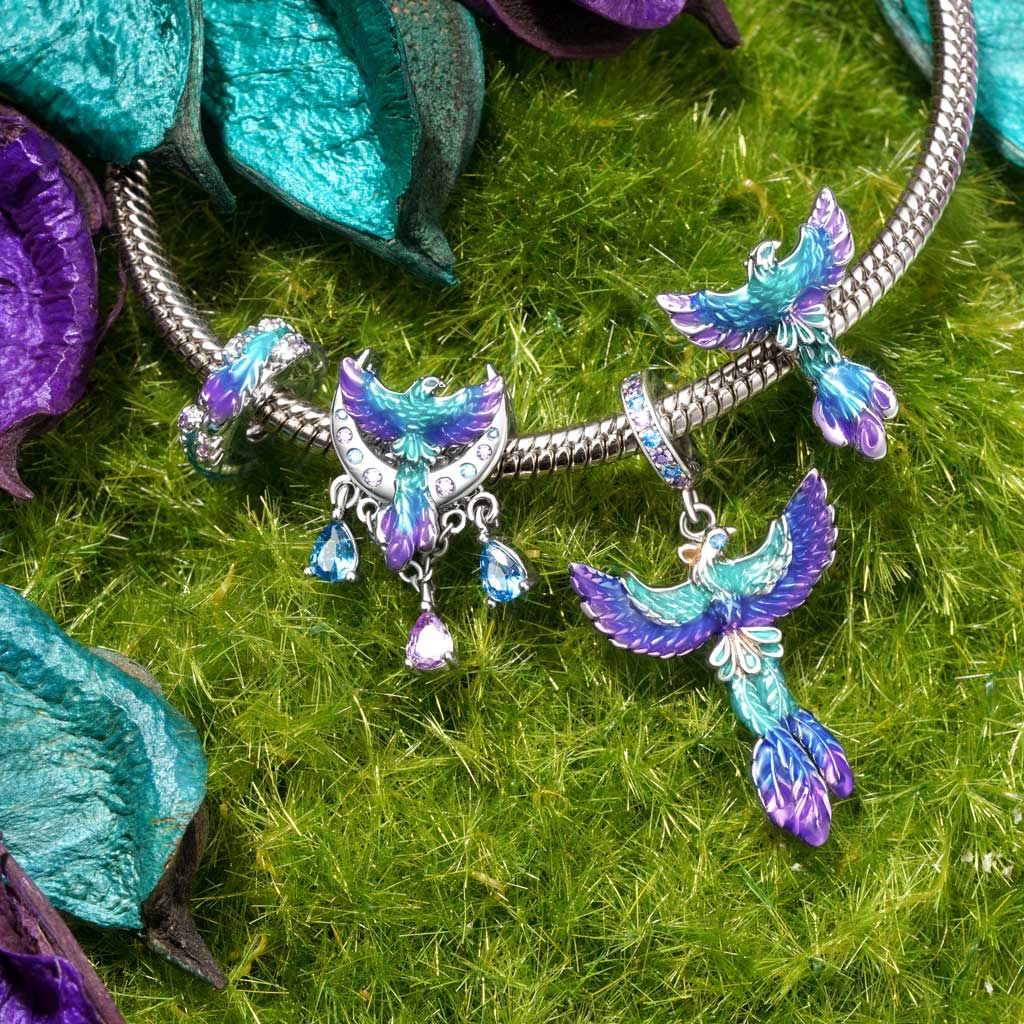 Gnoce Phoenix Pendant Dangle Charm_3