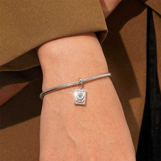 Gnoce Passport Personalized Photo Pendant Dangle Charm_4