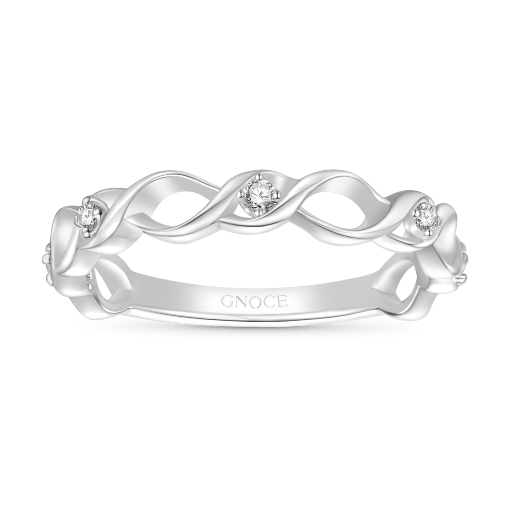 Gnoce Eternity Anniversary Twist Band Ring_1