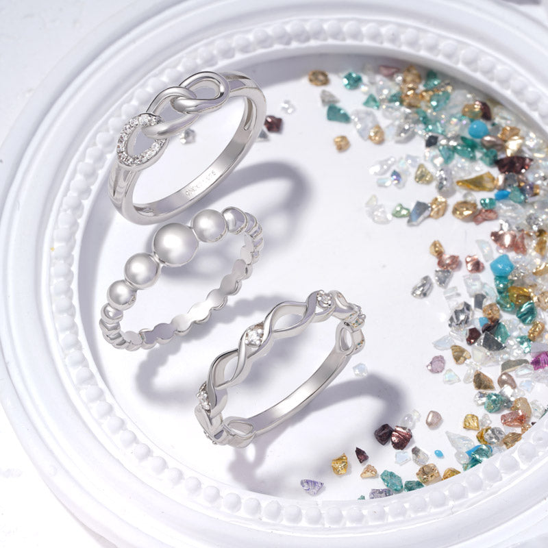 Gnoce Eternity Anniversary Twist Band Ring_3