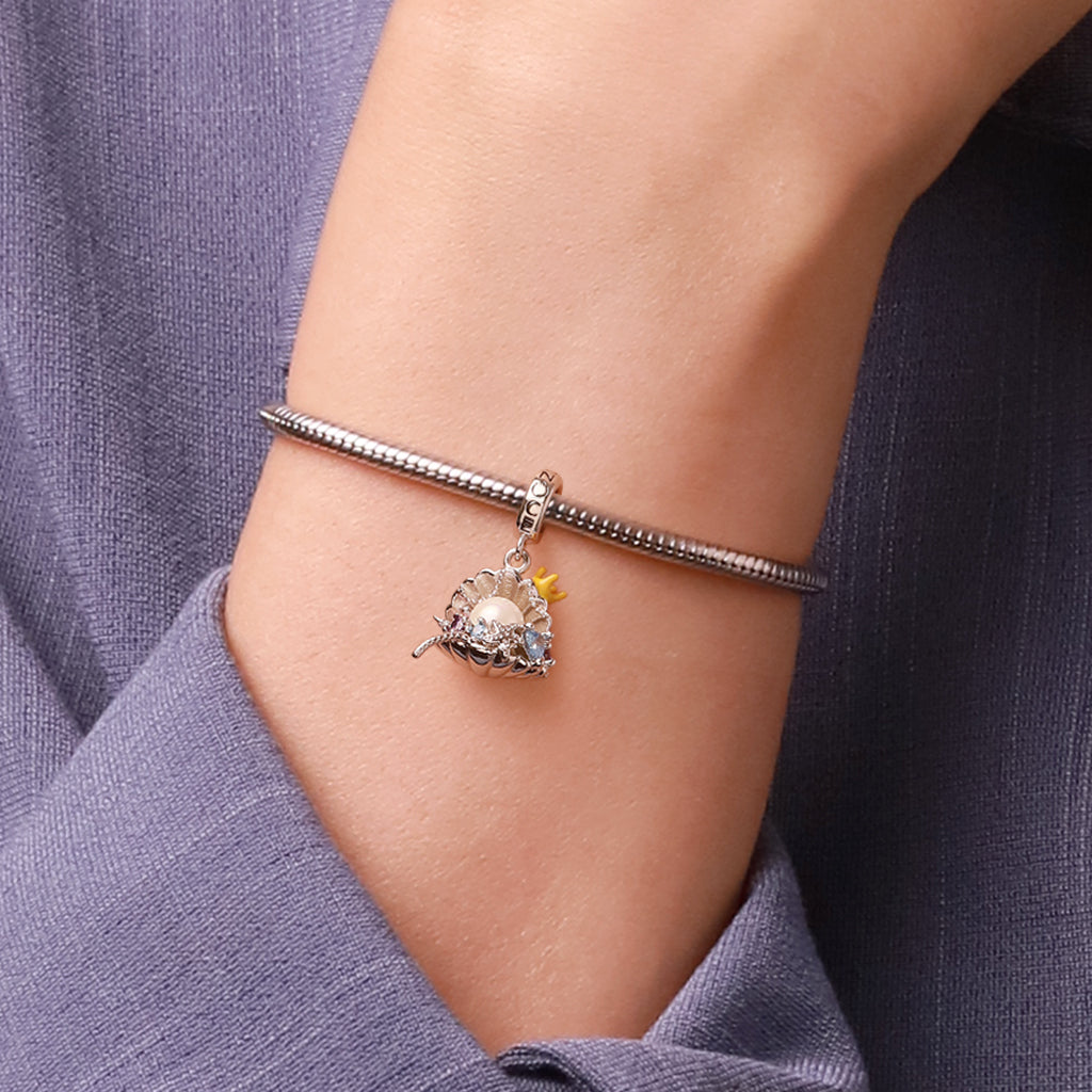 Gnoce Undersea Treasure Pearl Shell Pendant Dangle Charm_6