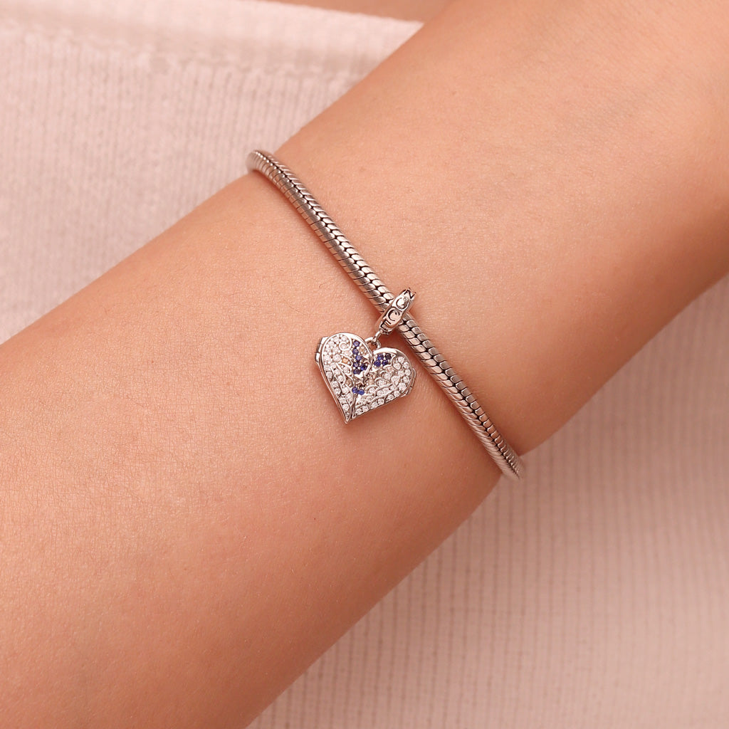 Gnoce Openable Heart Wings Engravable Pendant Dangle Charm_7