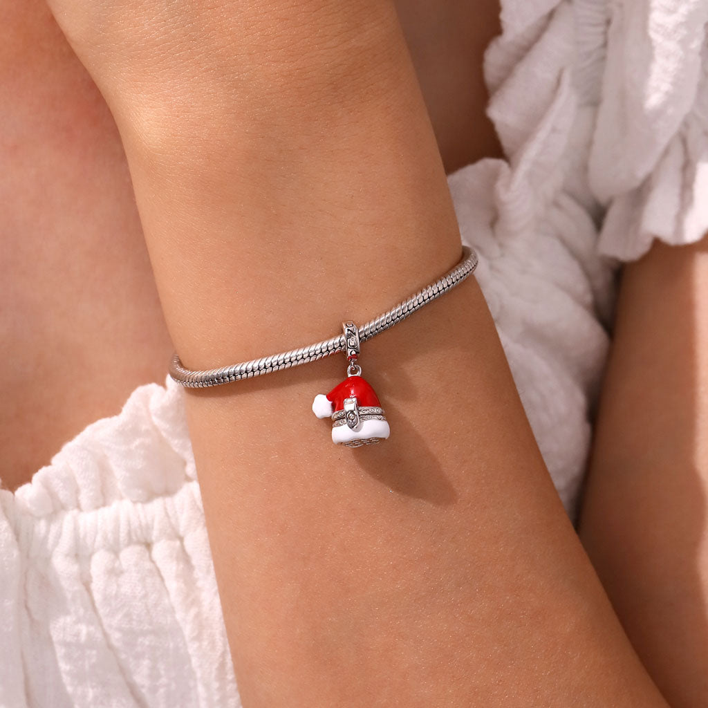 Gnoce Openable Santa Hat Elk Pendant Dangle Charm_7