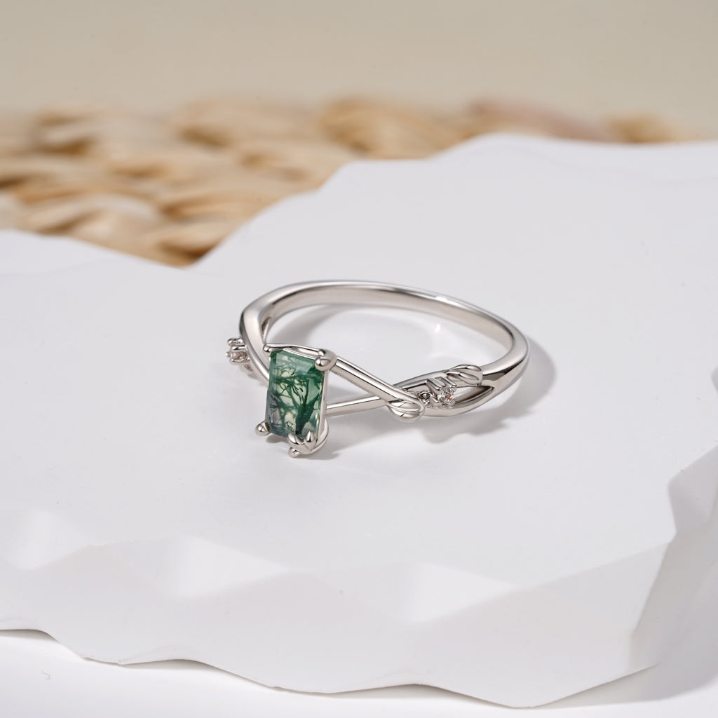 Gnoce Vine Moss Agate Solitaire Ring_3