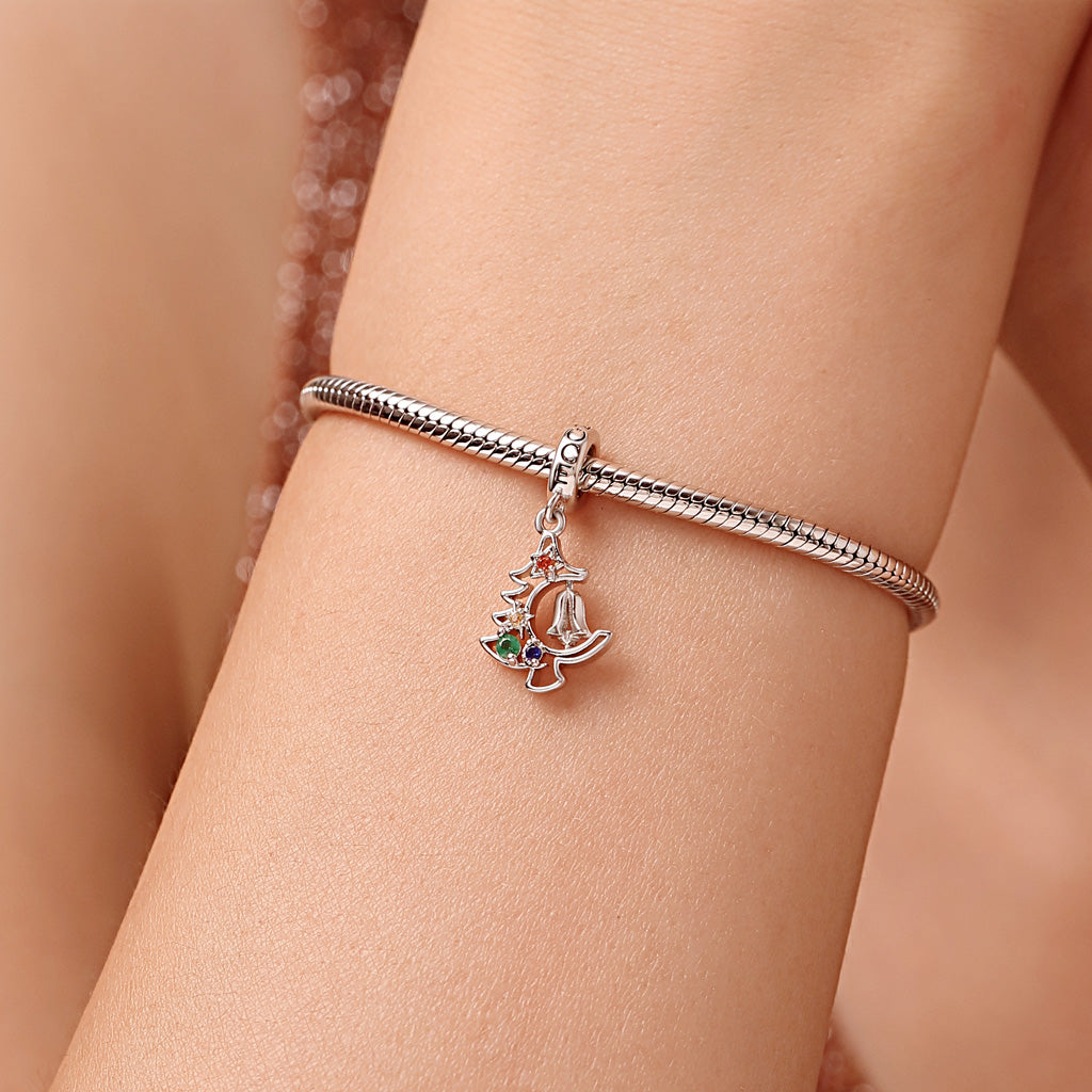 Gnoce Christmas Tree Bell Ornament Pendant Dangle Charm_7