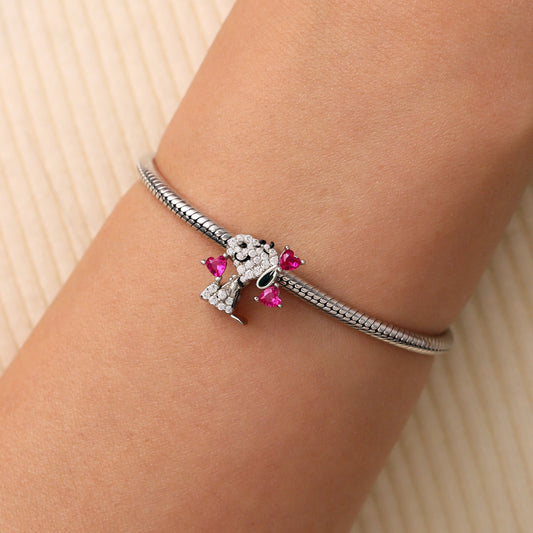 Gnoce Valentine's Day Peanuts Snoopy Love Diamond Charm_6