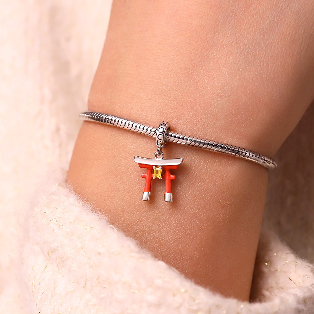Gnoce Japanese Torii Gate Pendant Dangle Charm_7