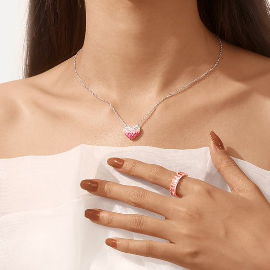 Gnoce Heart Gradient Necklace_5