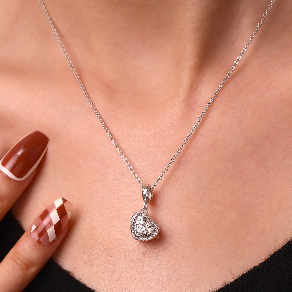 Gnoce 'In My Heart' Love Multiple Photo Pendant Dangle Charm_7