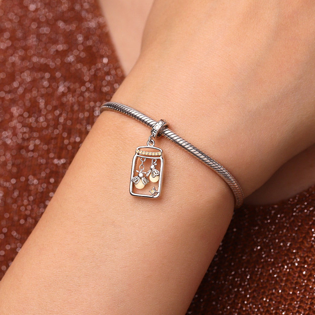 Gnoce Glow-in-the-Dark Firefly Bottle Pendant Dangle Charm_7