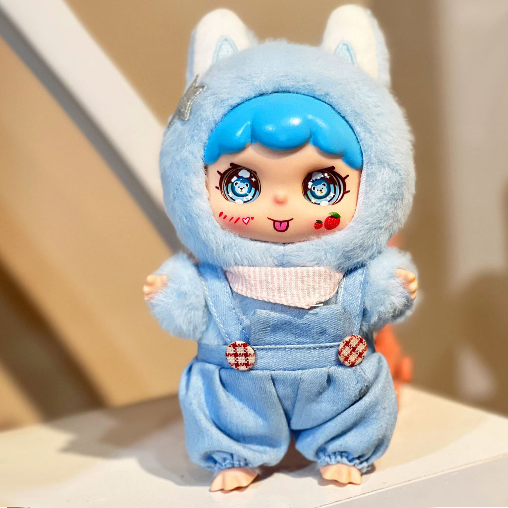 Gnoce Cloud Bunny Blue Keychain Plush Doll Pendant_3