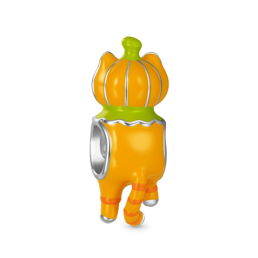 Gnoce Halloween Pumpkin Cat Charm_5
