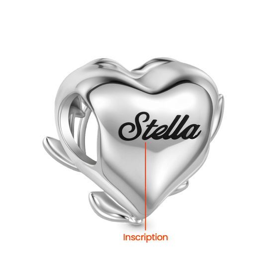 Gnoce Mother's Day Memorial Embryo Engravable Charm_5