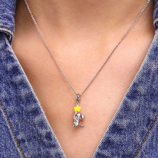 Gnoce Dog Memorial Urn Ashes Glow-in-the-Dark Pendant Dangle Charm_2