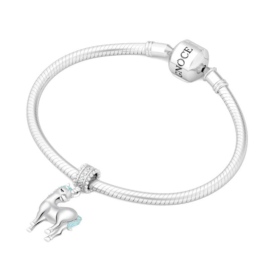 Gnoce "Divine Soul and Spirit" Unicorn Beads 925 Sterling Silver Charm Pendant Locket fit for Bracelet/Necklace_3