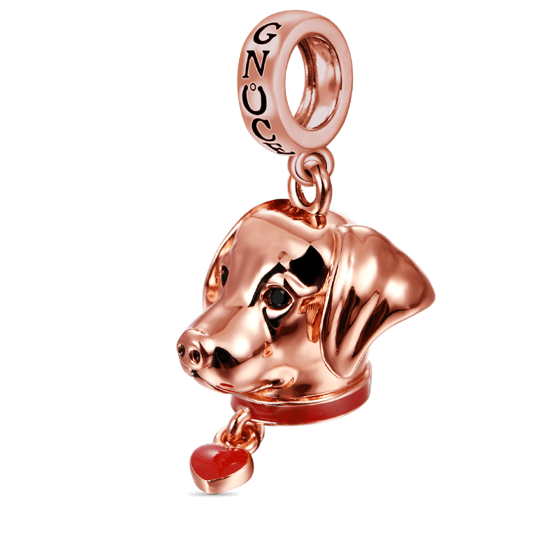 Labrador Pendant Dangle Charm Sterling Silver 18k Rose Gold Plated_2