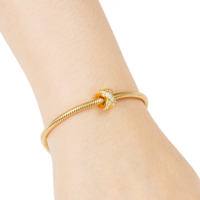 X-shape Charm Sterling Silver 18K Gold Plated_3