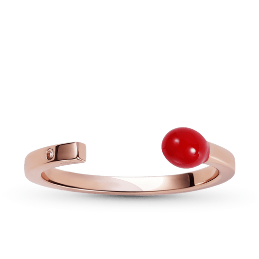 Light of Hope Ring 925 Sterling Silver 18K Rose Gold Plated inlaid with Diamond_1
