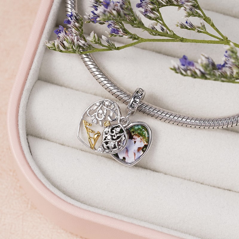 Unconditional Love Personalized Photo Charm Pendant 925 Sterling Silver Mother's Day Gift_2