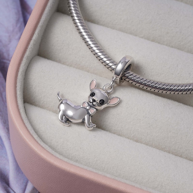 Chihuahua Pendant Dangle Charm Sterling Silver_2