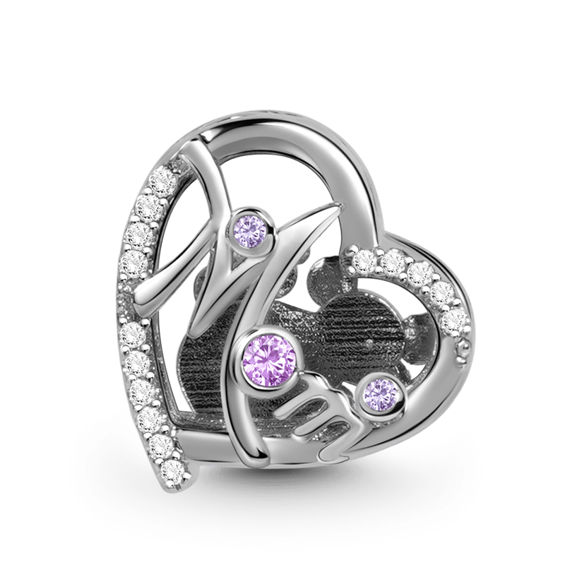 Koala Mom's Love Charm Bead 925 Sterling Silver inlaid with Crystal Stones Mother's Day Gift_1