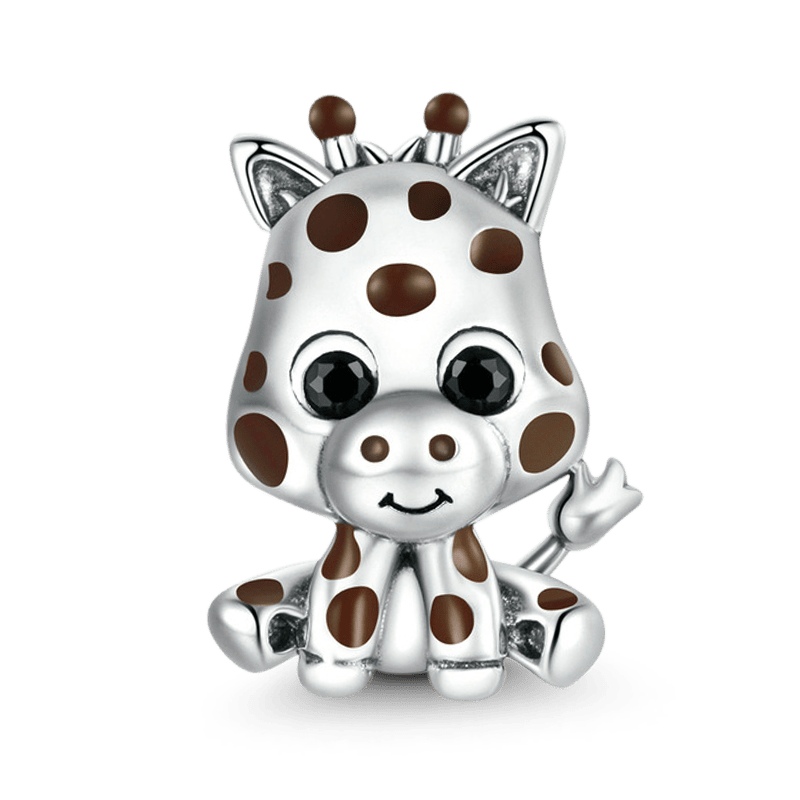 Baby Giraffe Charm Bead Sterling Silver_1