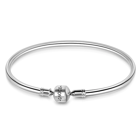 Gnoce "You Are Amazing"Classic Bangle fit for Pandora charms 925 sterling silver bangle bracelet_1