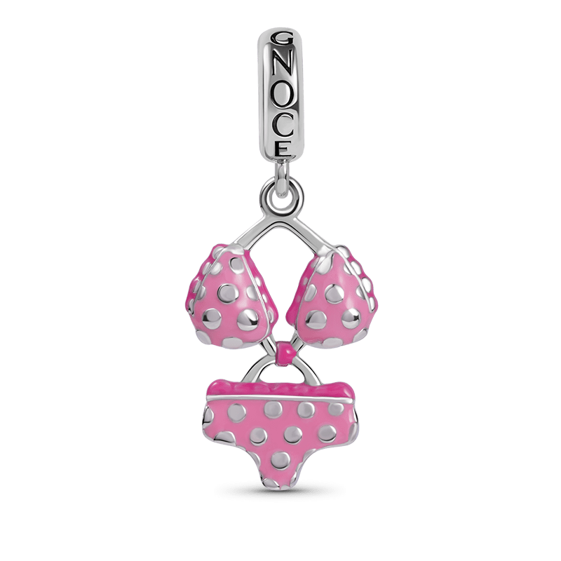 Pink Bikini Pendant Dangle Charm Sterling Silver_1