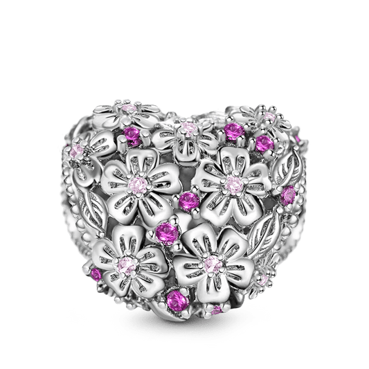 Cherry Blossoms Charm Bead 925 Sterling Silver_1