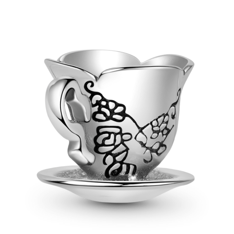 Teacup Charm Bead Sterling Silver_2