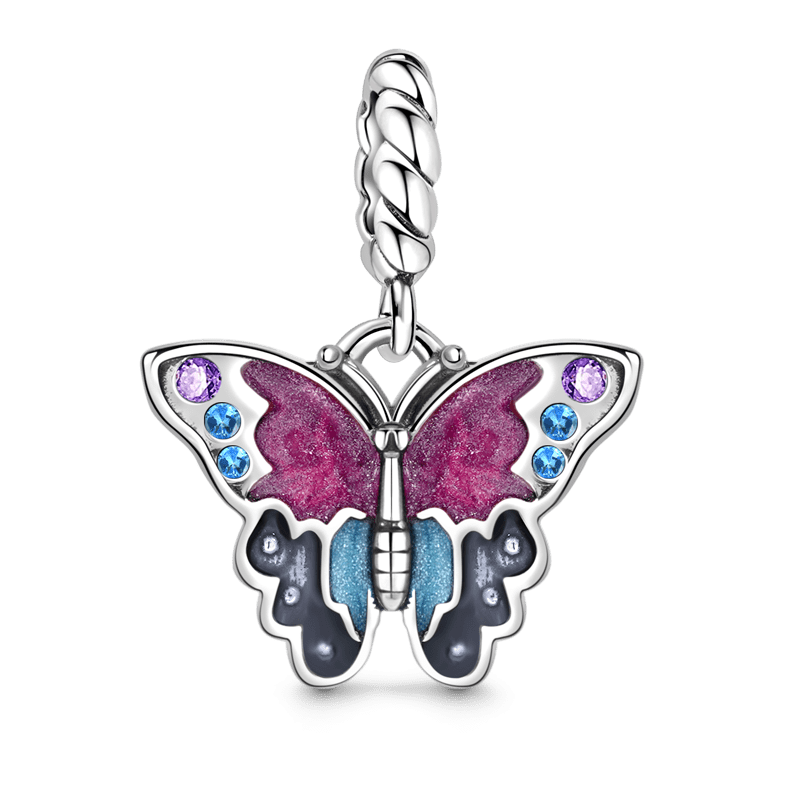 Butterfly Pendant Dangle Charm Sterling Silver_1