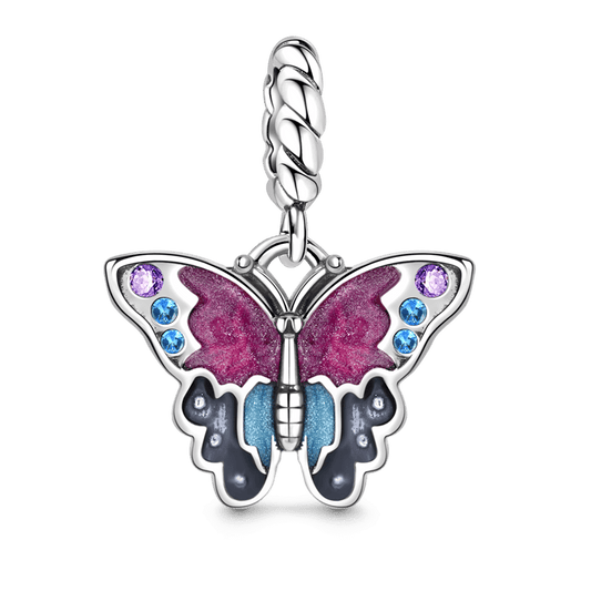 Butterfly Pendant Dangle Charm Sterling Silver_1