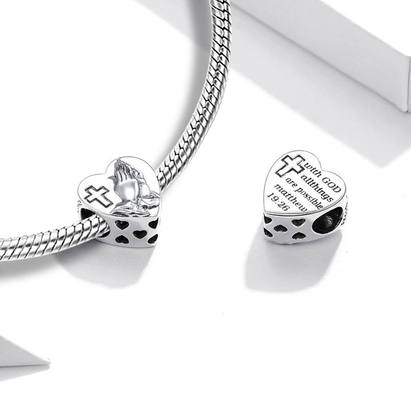 Pray & Love Charm Bead Sterling Silver_2