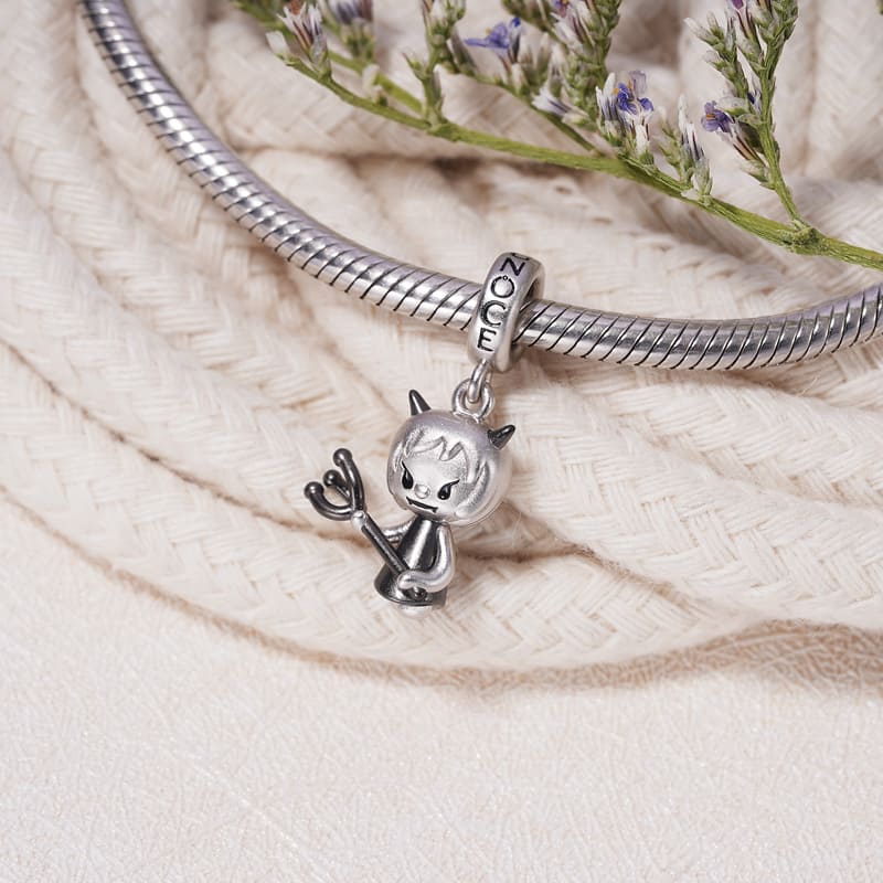 Little Devil Pendant Dangle Charm Sterling Silver_2